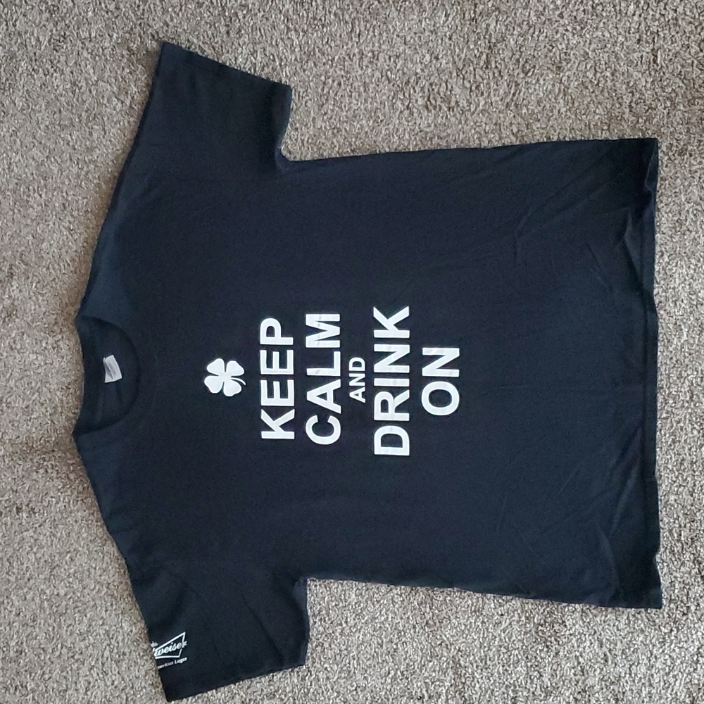 Beef "O" Brady's Budweiser Drink On Shirt Large